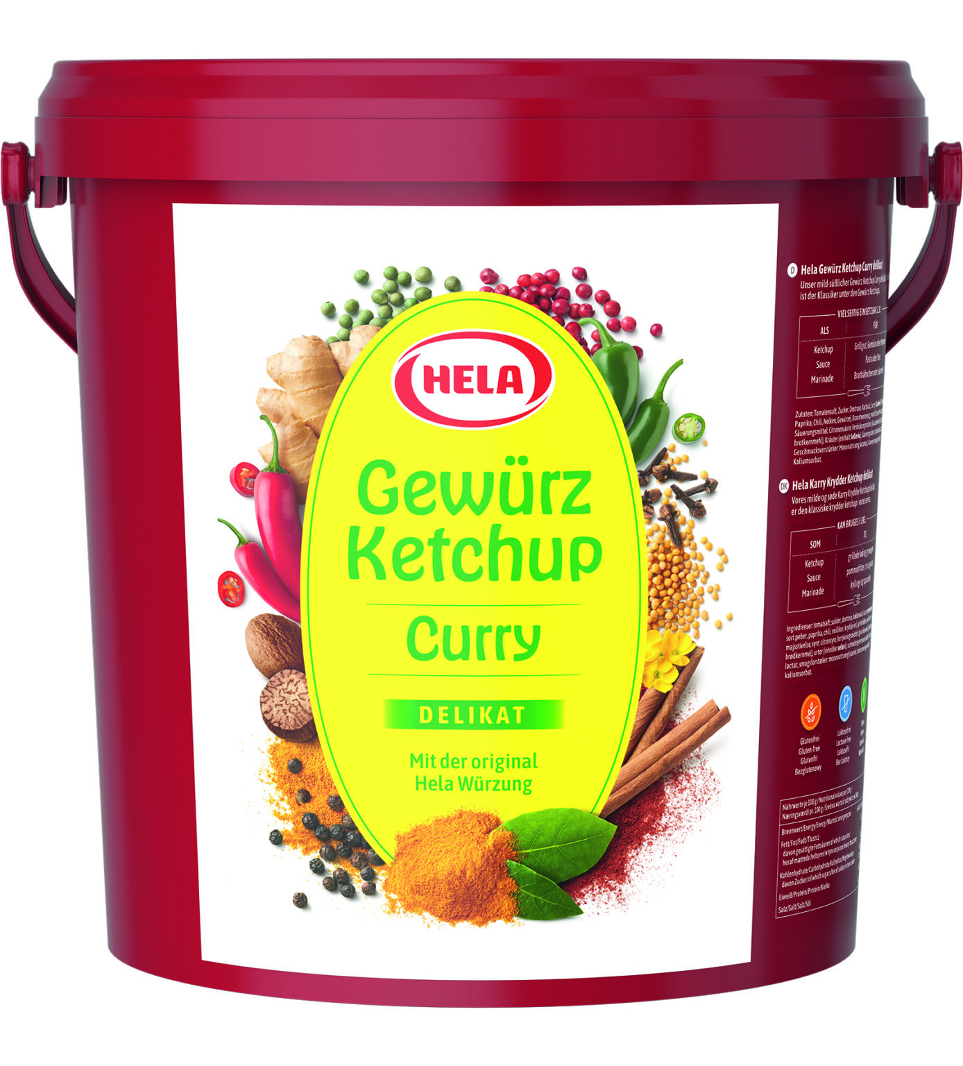 148902 4027400150544 Hela Gewuerz Ketchup Curry Delikat 10l