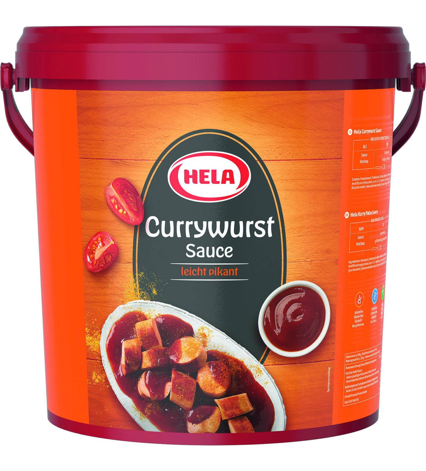 159233 4027400058659 Hela Currywurst Sauce leicht pikant 10l